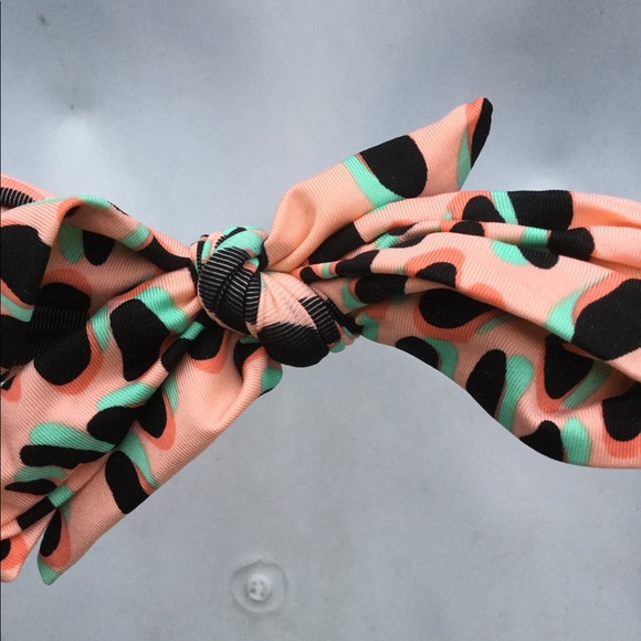 NWT Bar III size medium bandeau peach dalmation - Picture 7 of 9